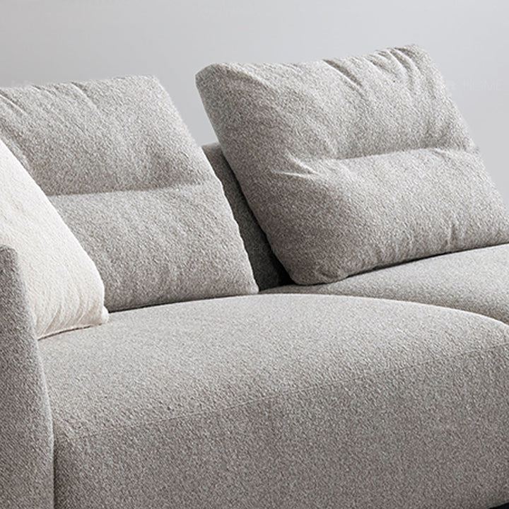 Minimalist mixed weave fabric 4.5 seater sofa sanctuary environmental situation.