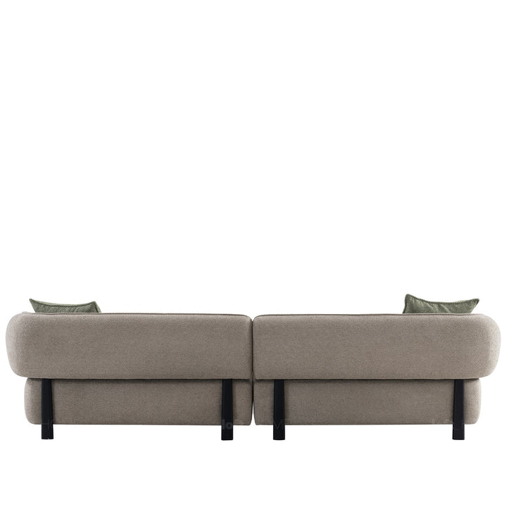 Minimalist mixed weave fabric 4.5 seater sofa vista conceptual design.