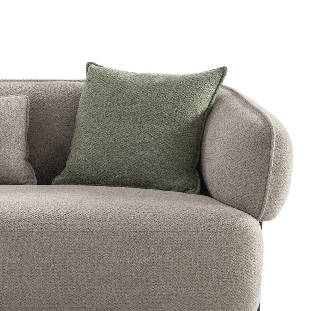 Minimalist mixed weave fabric 4.5 seater sofa vista material variants.