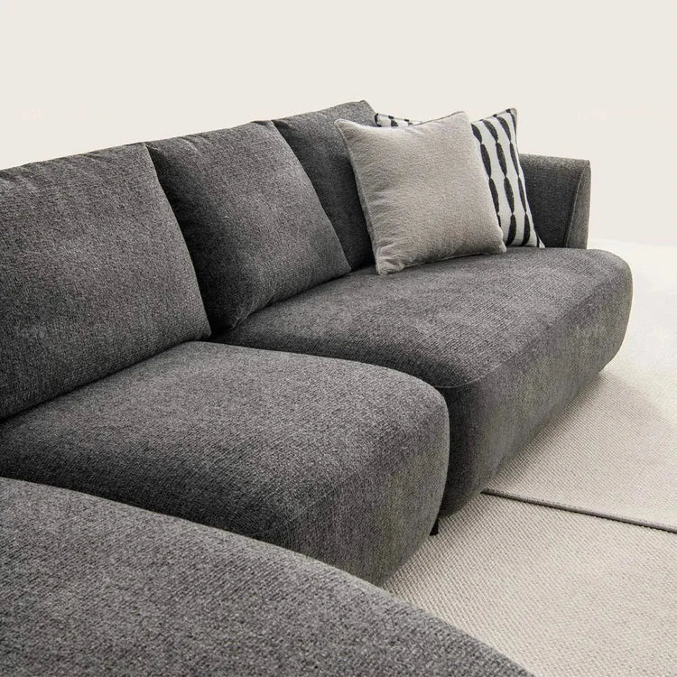 Modern Mixed Weave Fabric L Shape Sectional Sofa ASCE 4+L Good to Know Preview-1