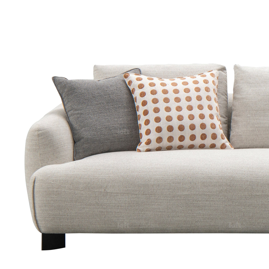 Minimalist mixed weave fabric l shape sectional sofa refuge 4+l material variants.