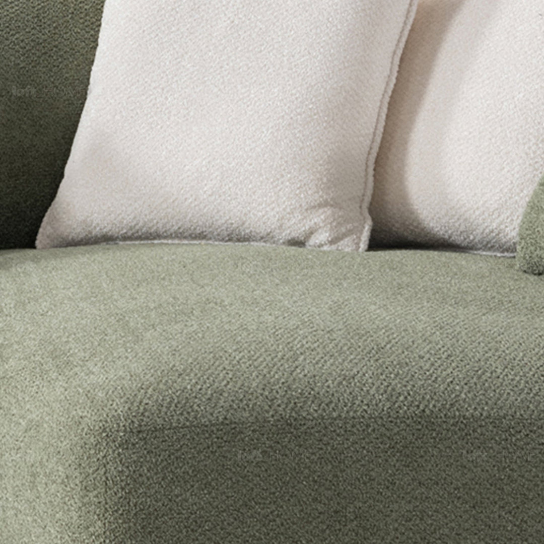 Minimalist mixed weave fabric l shpe sectional sofa plush 3+l in still life.