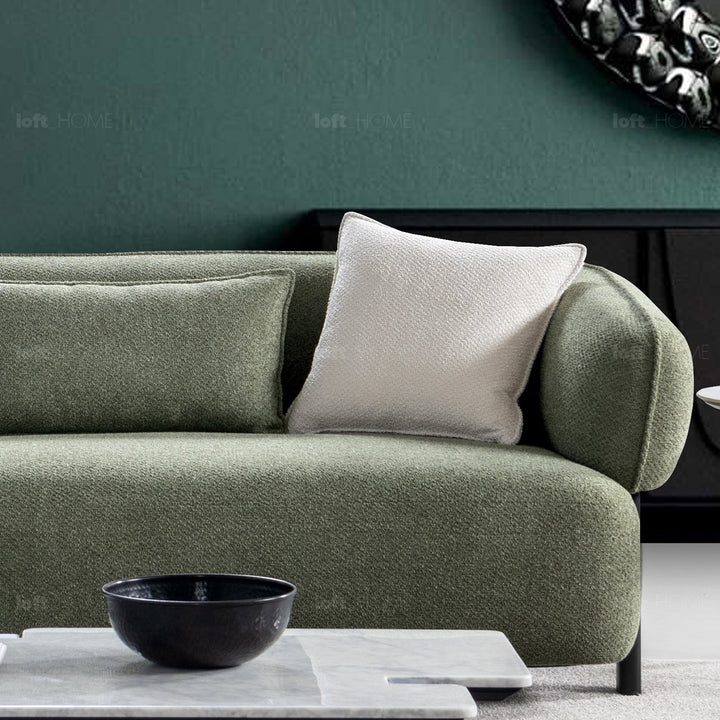 Minimalist mixed weave fabric l shpe sectional sofa plush 3+l conceptual design.