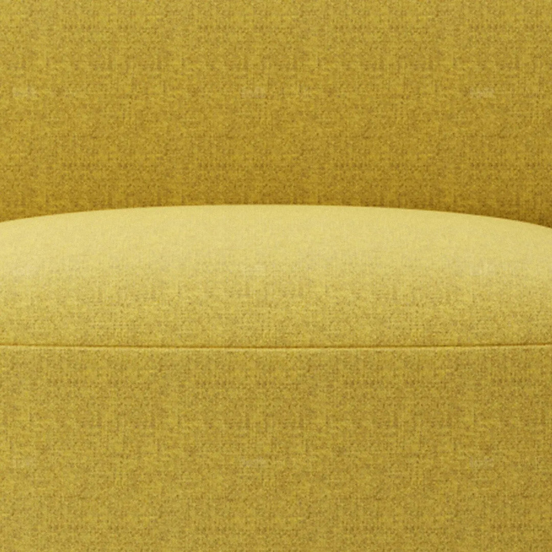 Minimalist mixed weave fabric modular armless 1 seater sofa petals detail 2.