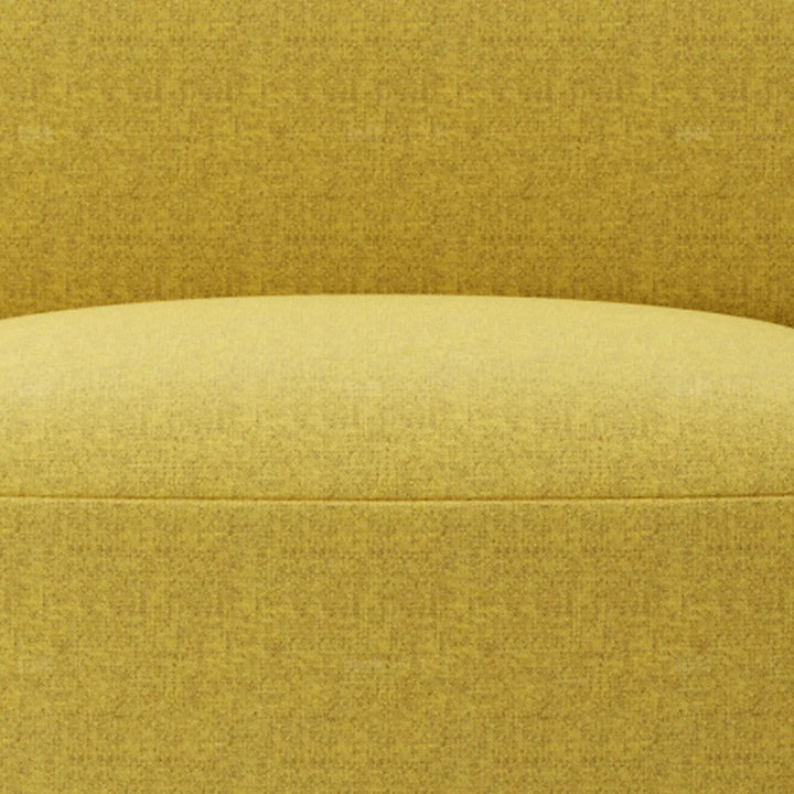 Minimalist mixed weave fabric modular armless 1 seater sofa petals detail 2.