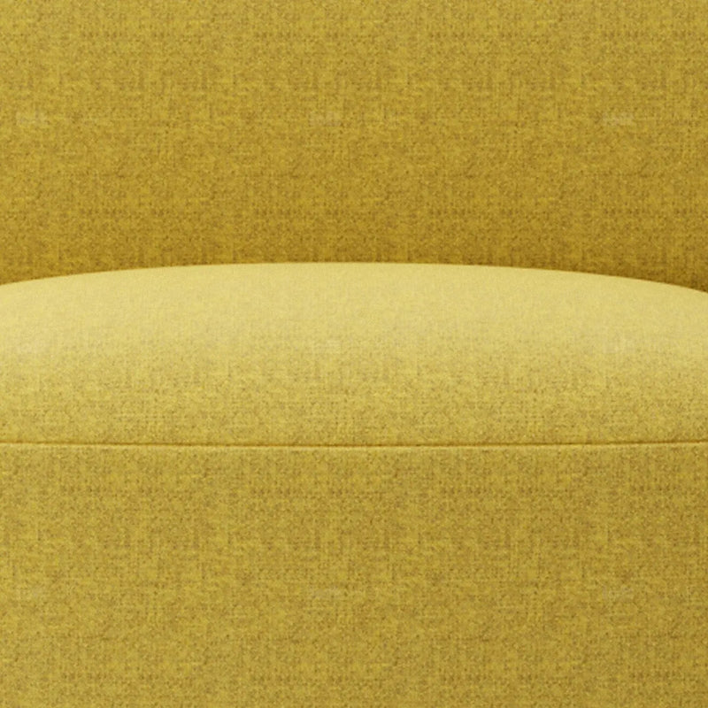 Modern mixed weave fabric modular armless 1 seater sofa petals detail 2.