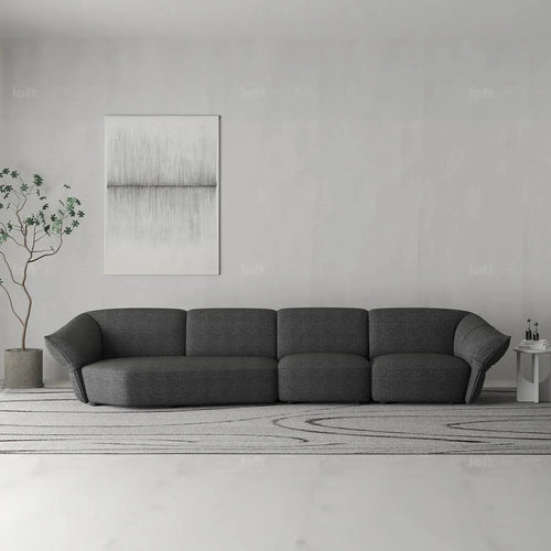 Modern Mixed Weave Fabric Modular Corner 1 Seater Sofa PETALS Good to Know Preview-1