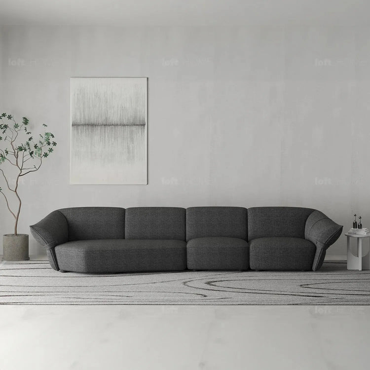 Modern Mixed Weave Fabric Modular Corner 1 Seater Sofa PETALS Good to Know Preview-1