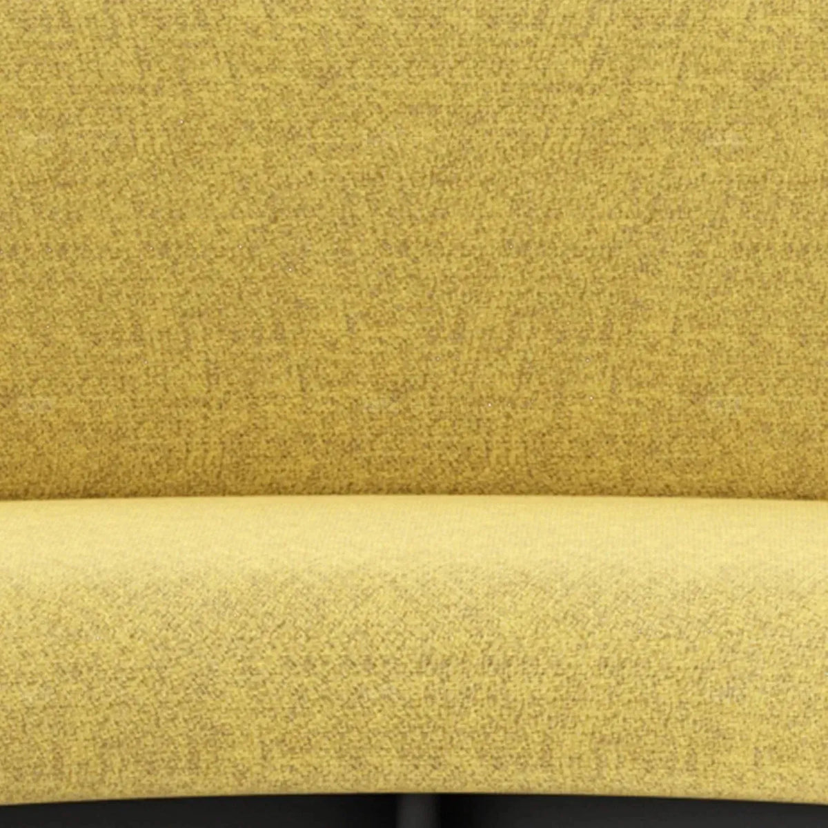 Minimalist mixed weave fabric round 2 seater sofa santo detail 6.