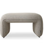 Minimalist Mixed Weave Fabric Ottoman ELEPHANT