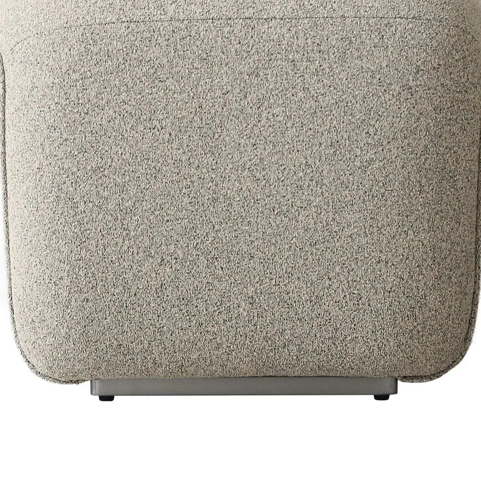 Minimalist mixed weave fabric ottoman elephant detail 2.