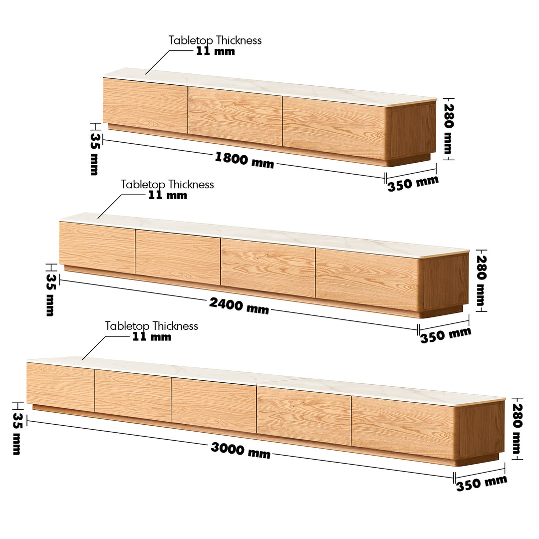 Minimalist oak wood sintered stone tv console lino size charts.