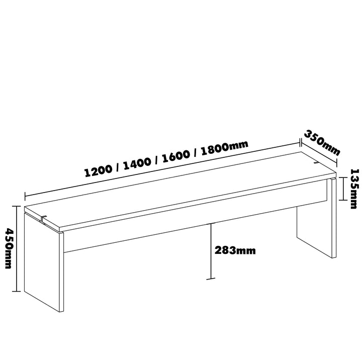 Minimalist oak wood veneer plywood dining bench horizon size charts.