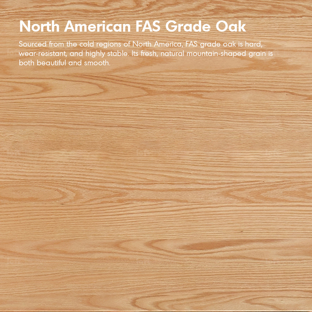 Minimalist oak wood veneer plywood dining bench horizon color swatches.