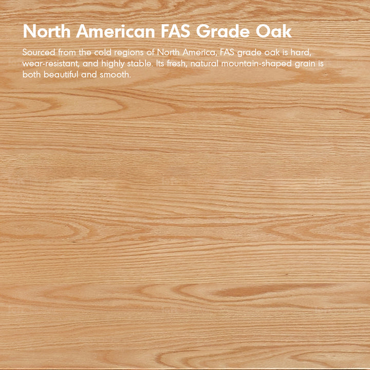 Minimalist oak wood veneer plywood dining bench horizon color swatches.