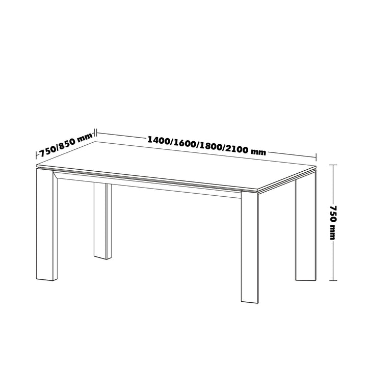 Minimalist oak wood veneer plywood dining table horizon size charts.