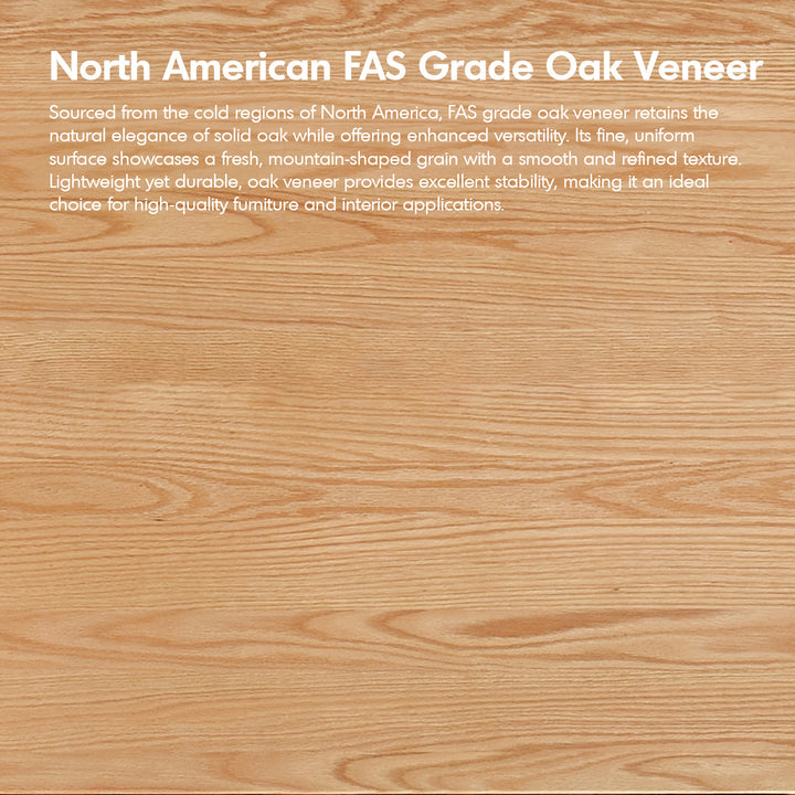 Minimalist oak wood veneer plywood dining table horizon color swatches.