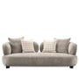 Cream Sherpa Fabric 2 Seater Sofa CALYX