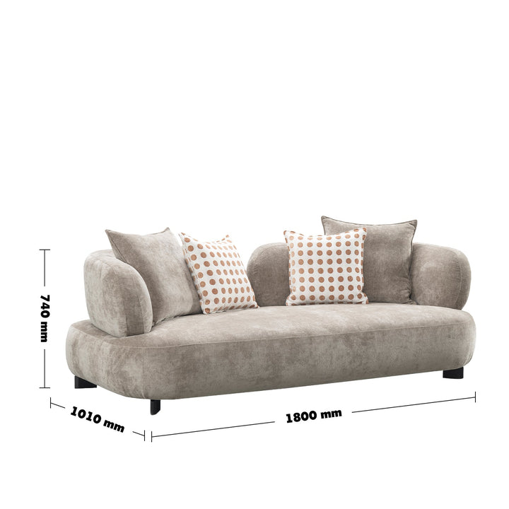 Minimalist sherpa fabric 2 seater sofa calyx size charts.