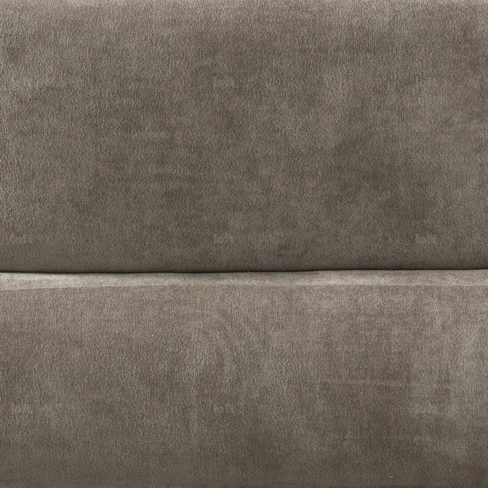 Cream sherpa fabric 3 seater sofa calyx in still life.