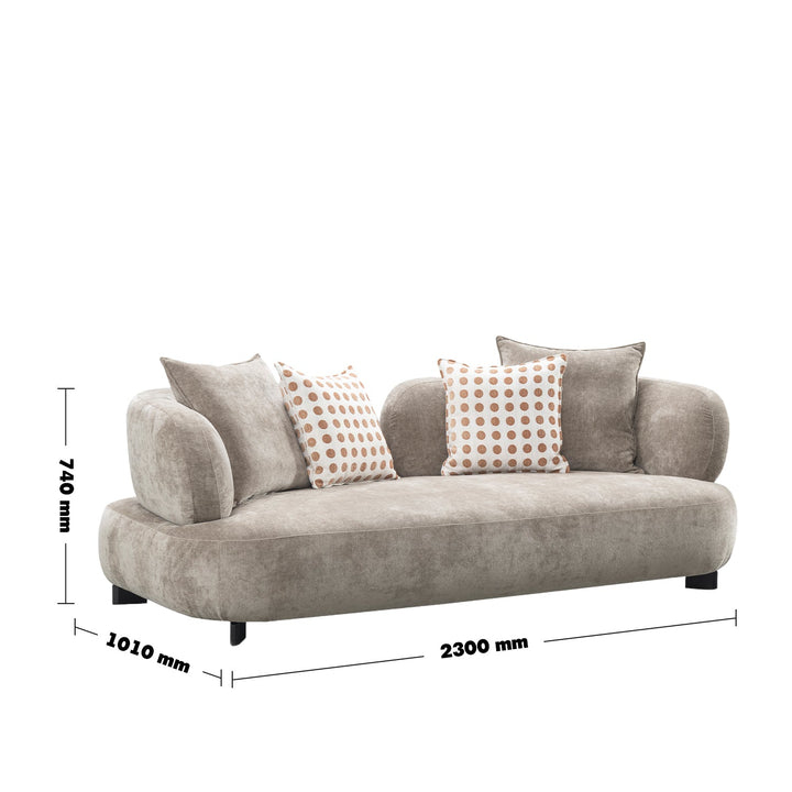 Minimalist sherpa fabric 3 seater sofa calyx size charts.