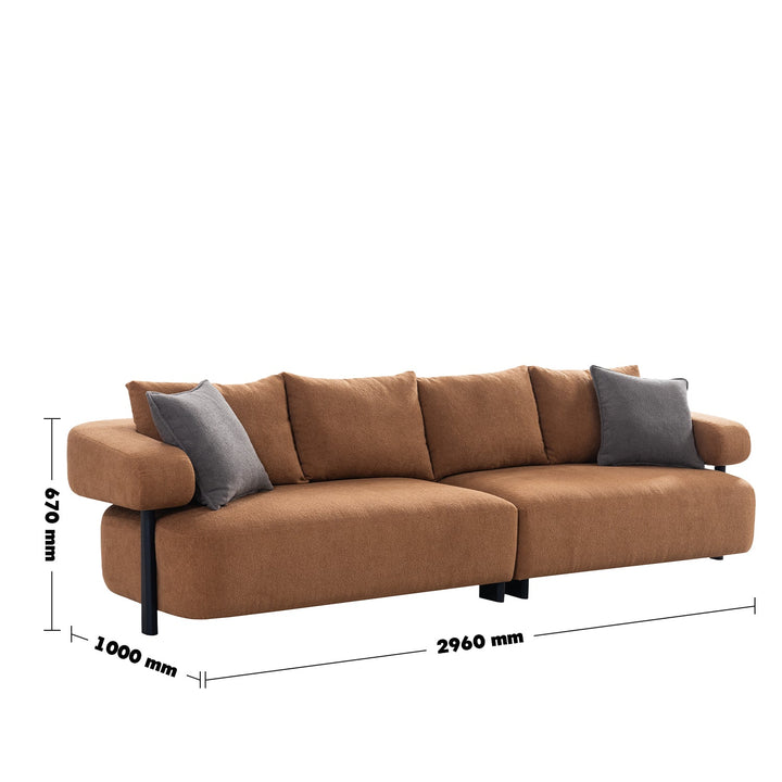 Minimalist sherpa fabric 4.5 seater sofa echo size charts.