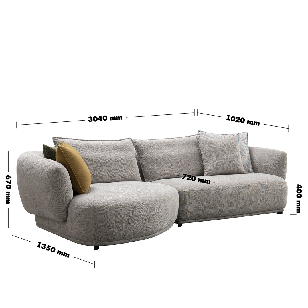 Minimalist sherpa fabric l shape sectional sofa granitovã� 3+l size charts.
