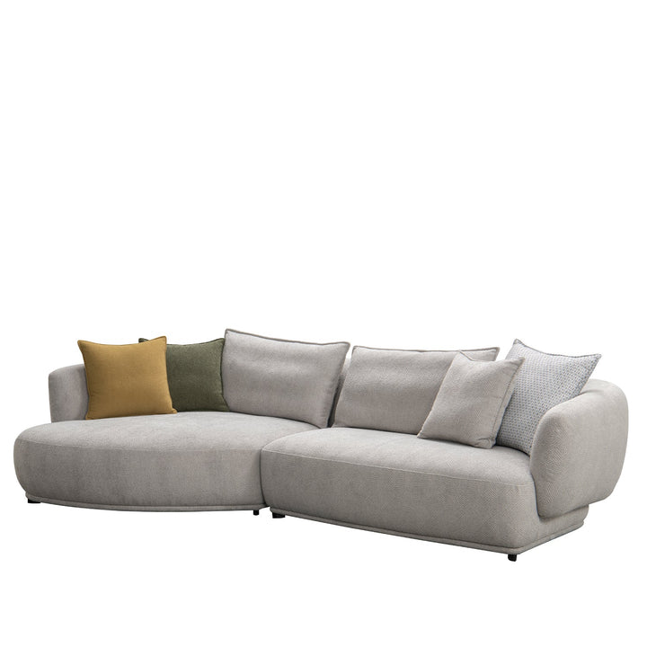 Minimalist sherpa fabric l shape sectional sofa granitovã� 3+l color swatches.