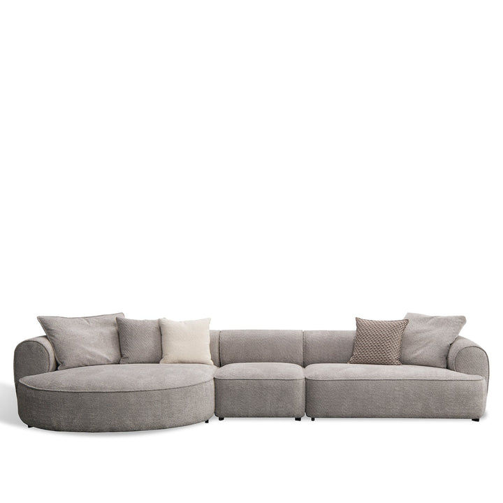 Minimalist sherpa fabric l shape sectional sofa living 4+l detail 1.