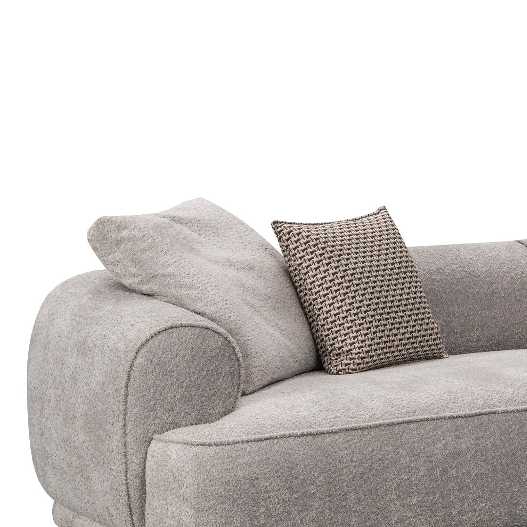 Minimalist sherpa fabric l shape sectional sofa living 4+l material variants.