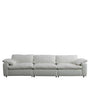 Minimalist Suede Fabric 5 Seater Sofa CLOUD