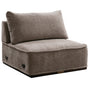 Modern Corduroy Velvet Fabric Modular Armless 1 Seater Sofa CORDY