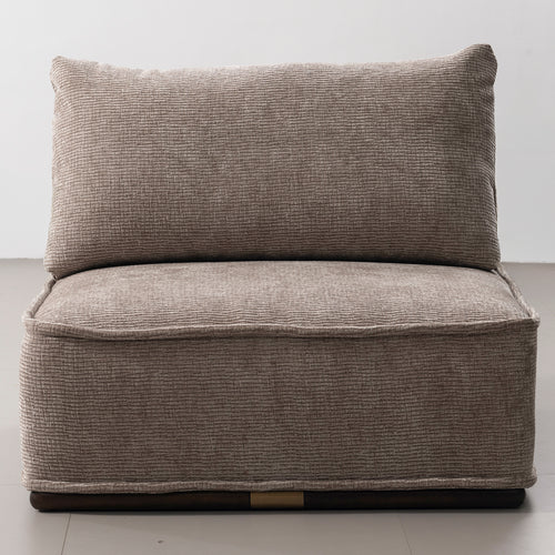 Modern Corduroy Velvet Fabric Modular Armless 1 Seater Sofa CORDY Good to Know Preview-1