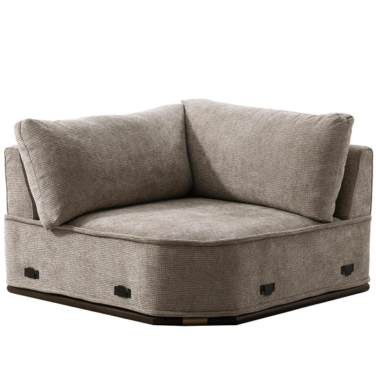 Modern Corduroy Velvet Fabric Modular Joint Connection 1 Seater Sofa CORDY