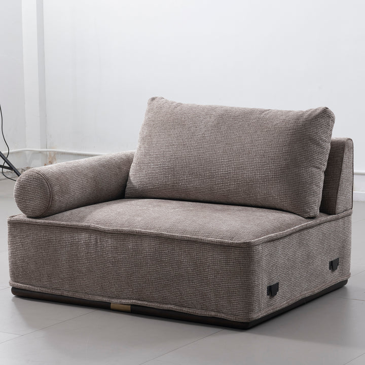 Minimalist corduroy velvet fabric modular l shape sectional sofa 4+l cordy environmental situation.
