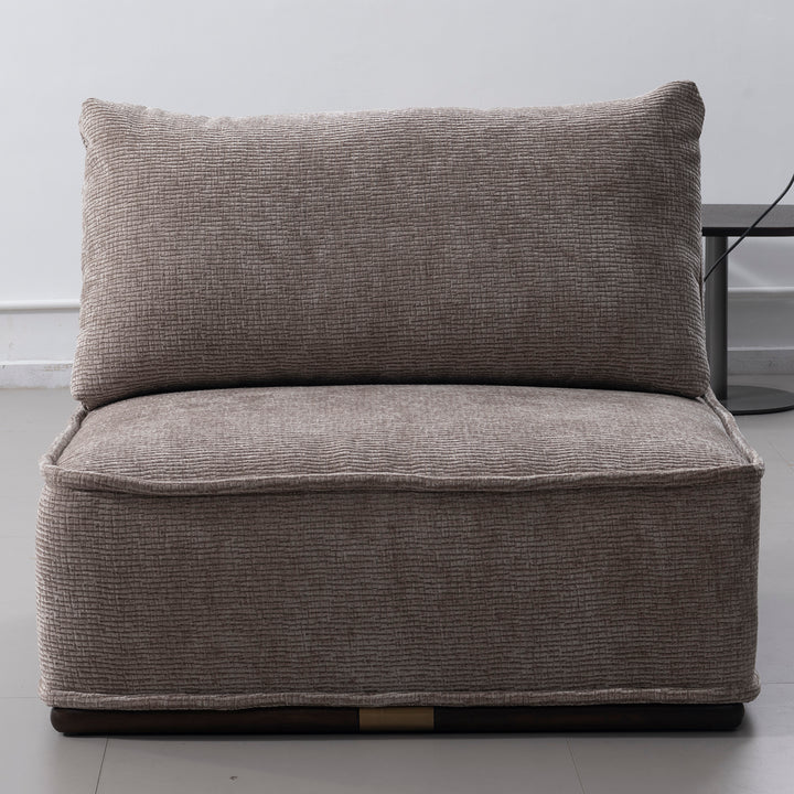 Minimalist corduroy velvet fabric modular l shape sectional sofa 4+l cordy conceptual design.