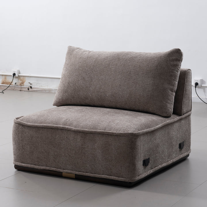 Minimalist corduroy velvet fabric modular l shape sectional sofa 4+l cordy situational feels.