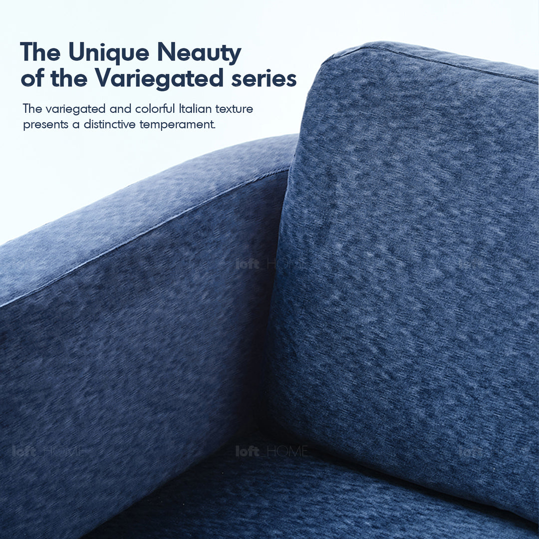 Minimalist Fabric 1 Seater Revolving Sofa VARIEGATED Close-up
