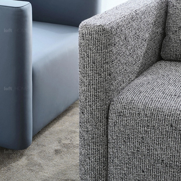 Minimalist Fabric 1 Seater Revolving Sofa VARIEGATED Situational