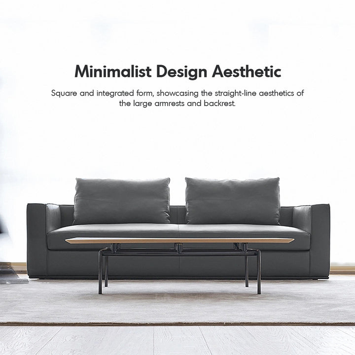 Minimalist Fabric 2 Seater Sofa COMO Detail