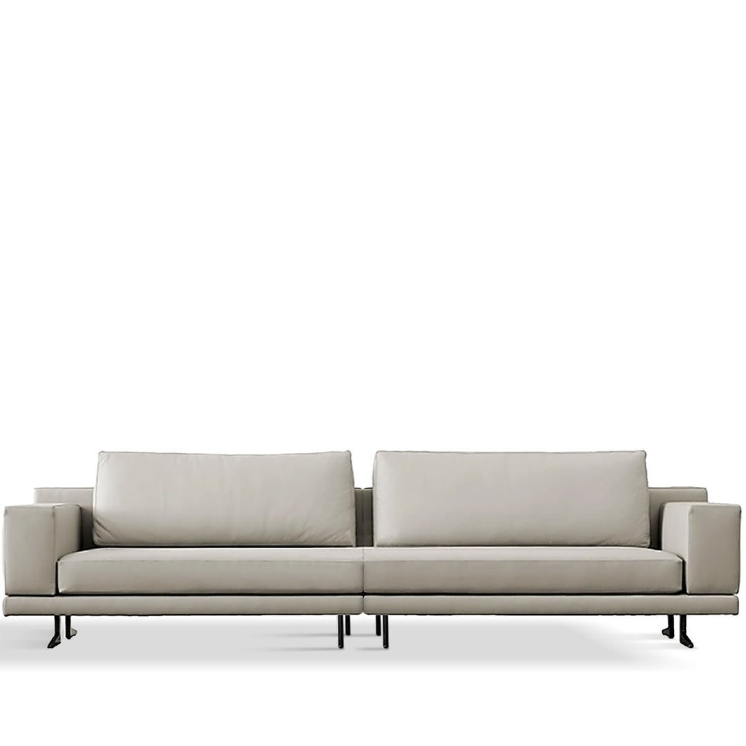 Minimalist Fabric 3.5 Seater Sofa BOLOGNA White Background