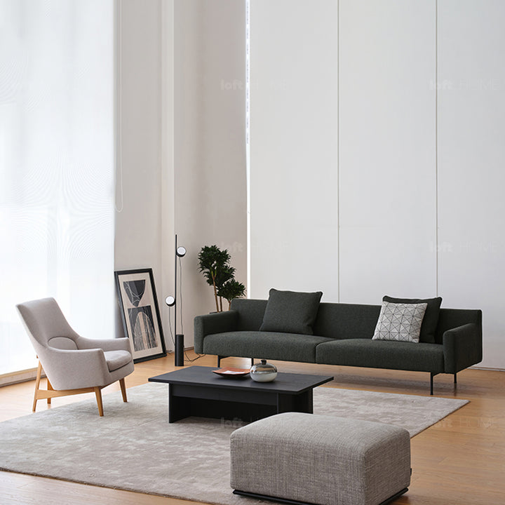 Minimalist Fabric 3 Seater Sofa ANN Situational