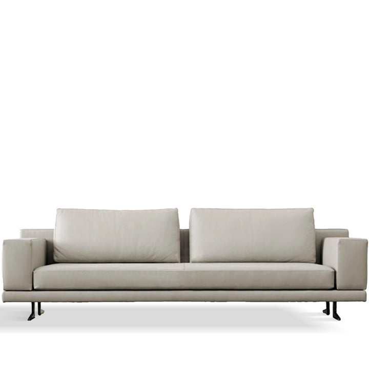 Minimalist Fabric 3 Seater Sofa BOLOGNA White Background