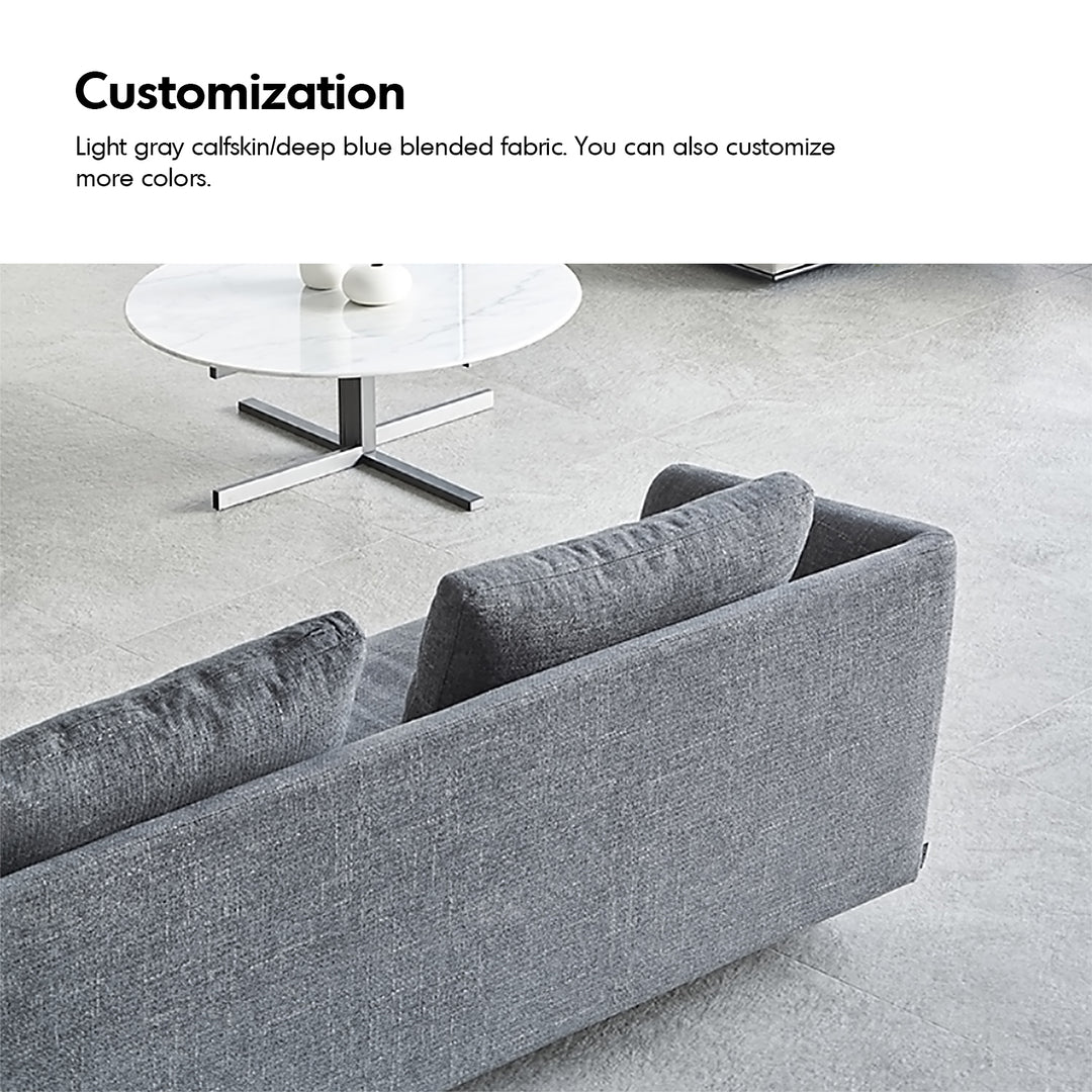 Minimalist Fabric 3 Seater Sofa MLINI Detail