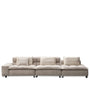Modern Mixed Weave Fabric 5 Seater Sofa AUMN
