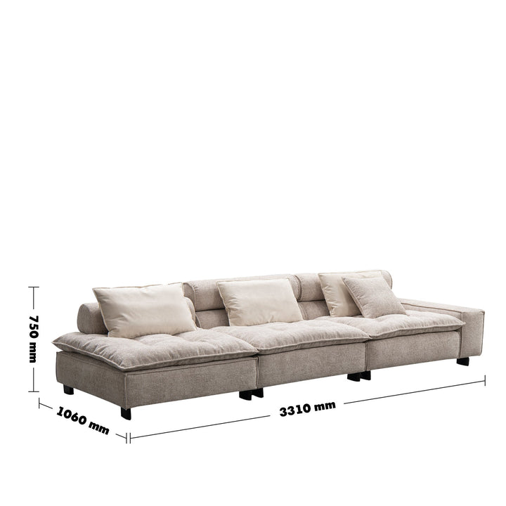 Minimalist fabric 4.5 seater sofa aumn size charts.