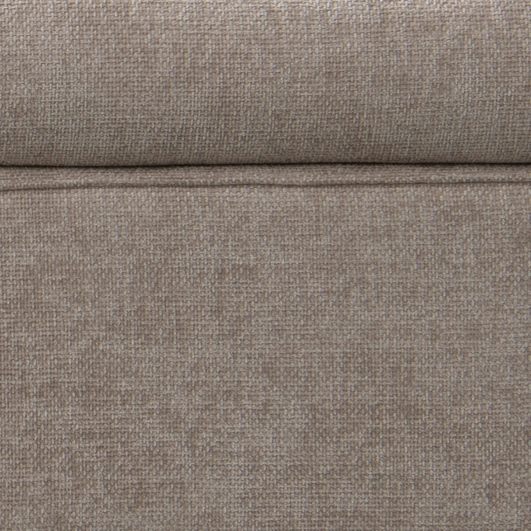 Minimalist fabric 4.5 seater sofa aumn in details.