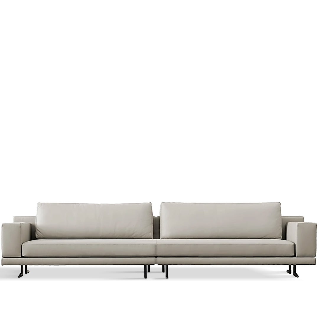 Minimalist Fabric 4 Seater Sofa BOLOGNA White Background