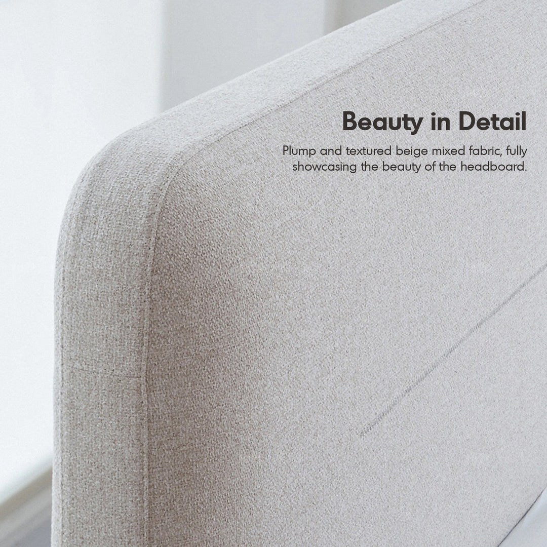 Minimalist Fabric Bed HEL Detail