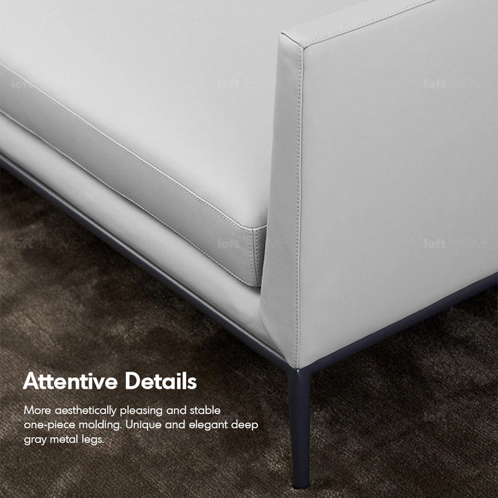 Minimalist Fabric L Shape Sectional Sofa GRACE 3+L Detail